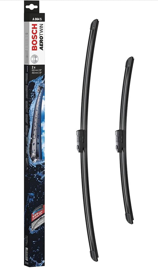 Bosch Wiper Blade AeroTwin A864S, Length: 650mm/26'' 450mm/18'' - Set of Front Wiper Blades