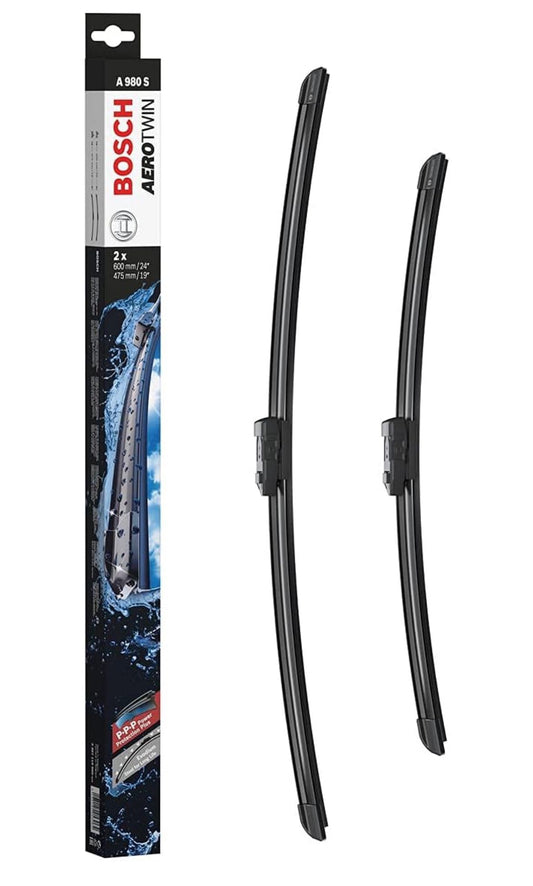 Bosch Wiper Blade Aerotwin A980S, Length: 600mm/24'' 475mm/19'' - Set of Front Wiper Blades
