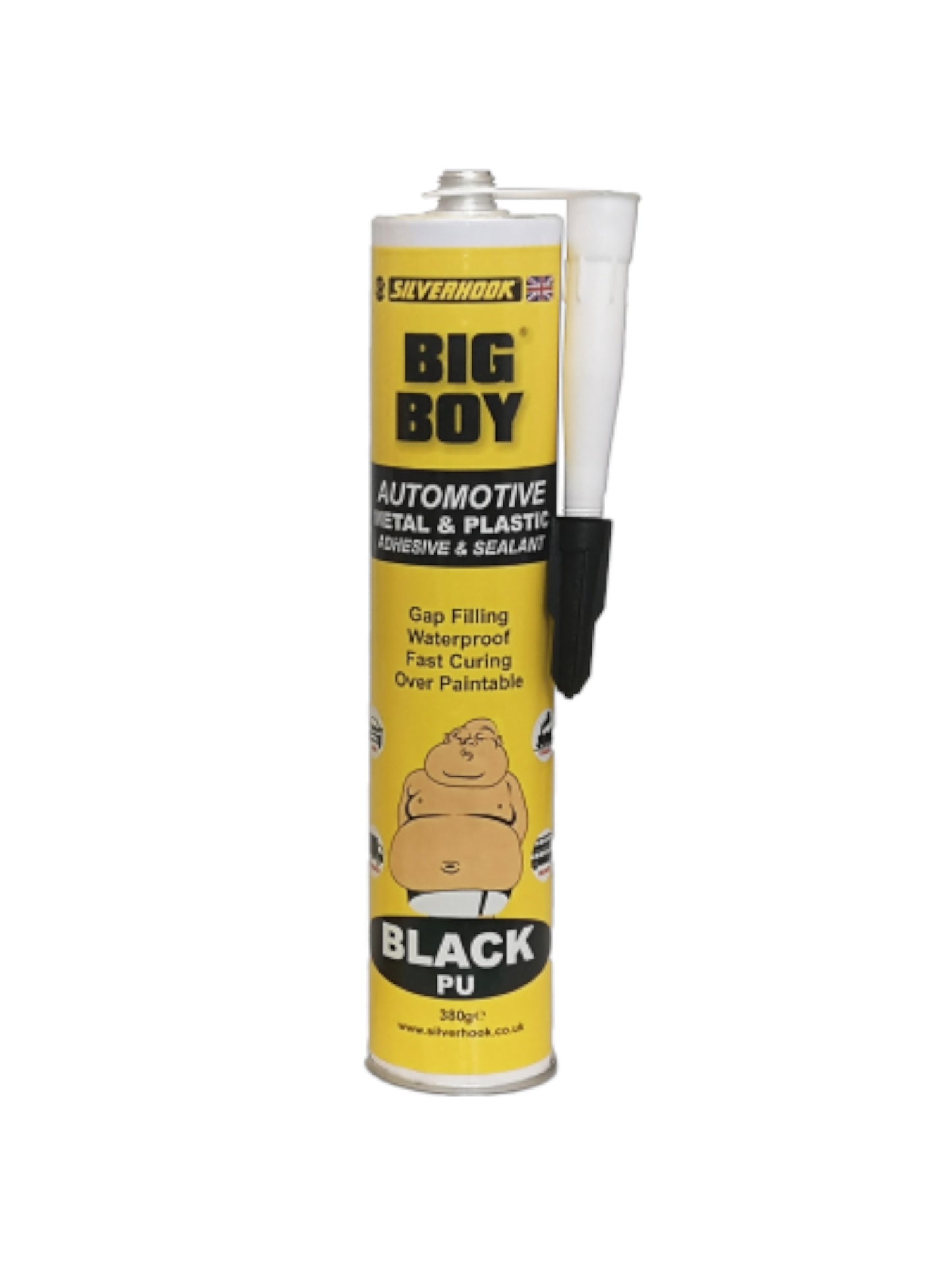 Silver Hook Big Boy Black PU Adhesive & Sealant 380g – Heavy-Duty Automotive Bonding