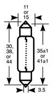 Ring C5W RB239 Bulb – 12V 5W Festoon Automotive Bulb