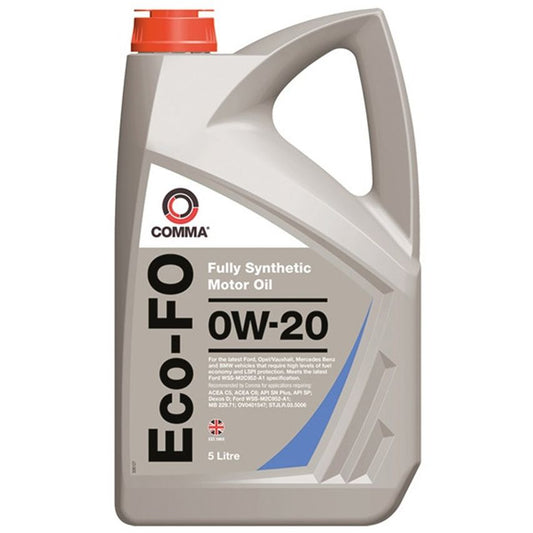 COMMA Eco-FO OW-20 Fully Synthetic Motor Oil  5 Litre