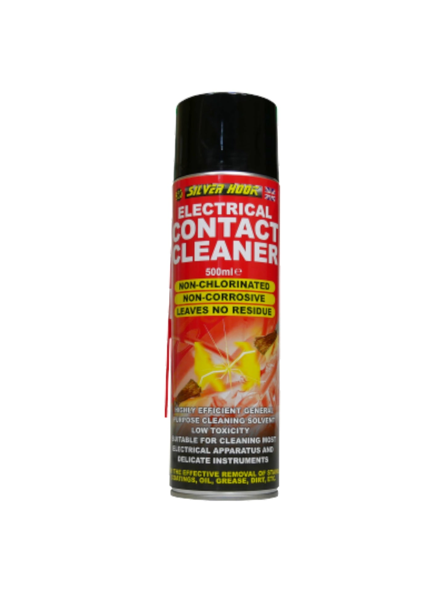 Silverhook Electrical Contact Cleaner 500ml – Fast-Drying, Non-Corrosive Spray | Electronics, Sensors, Terminals