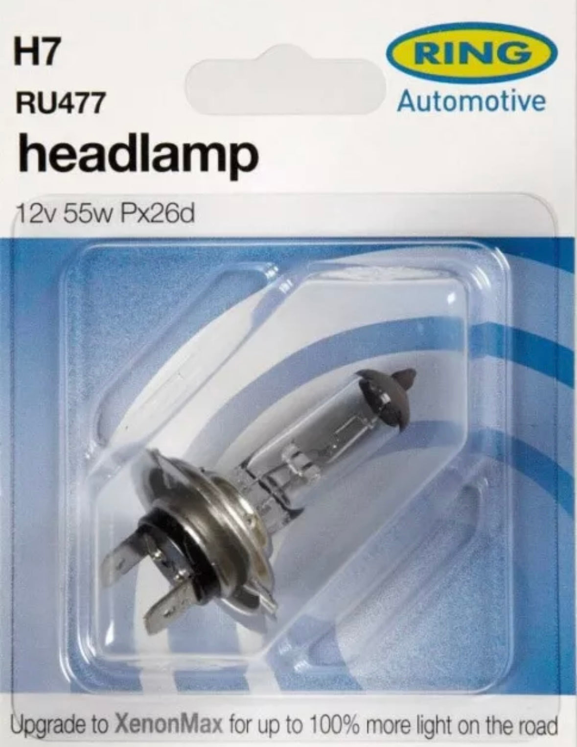 Ring H7 Halogen Bulb Headlamp 12V DC 55W PX26d