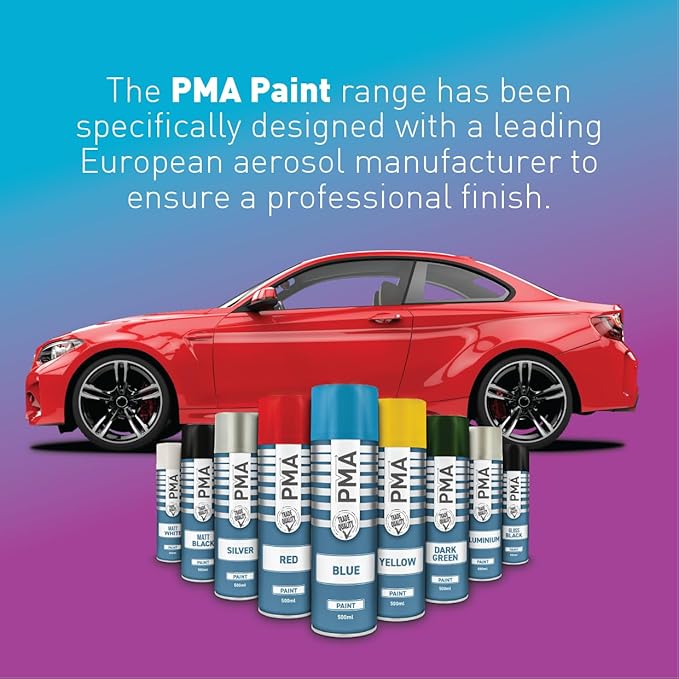 PMA Black Satin Paint Spray 500ml