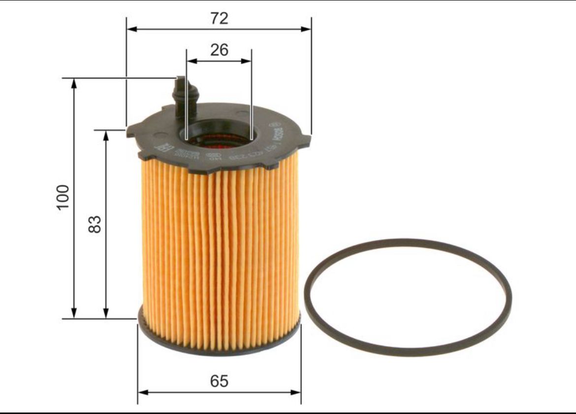Bosch P9238 Oil Filter – OEM Quality – High Performance Filtration – Engine Protection