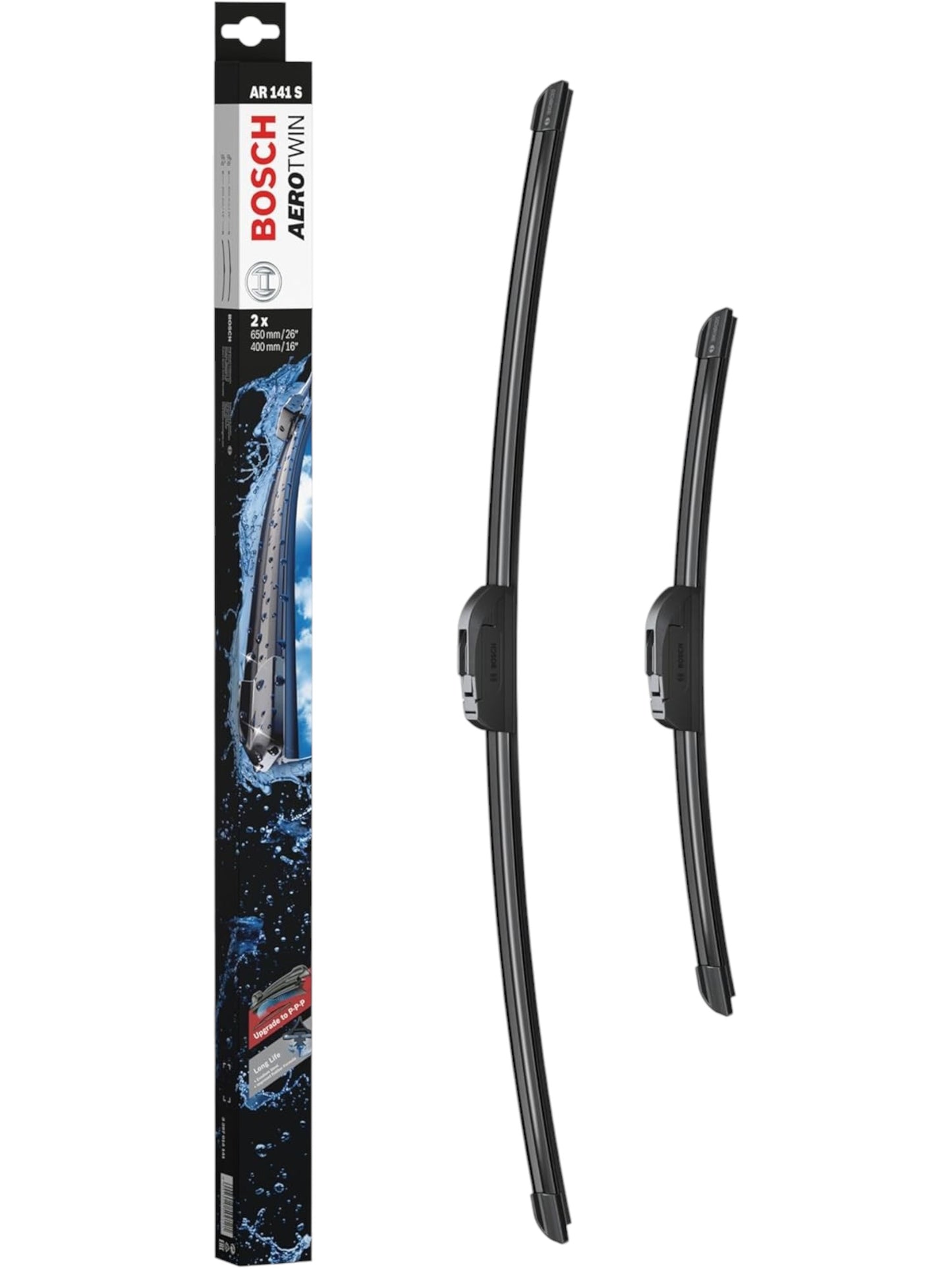 Bosch Wiper Blade Aerotwin AR141S, Length: 650mm/26'' 400mm/16'' - Set of Front Wiper Blades