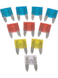 10-Pack Mini Blade Fuse Set – Assorted Amp Ratings (10A–30A) | Automotive Electrical Fuses