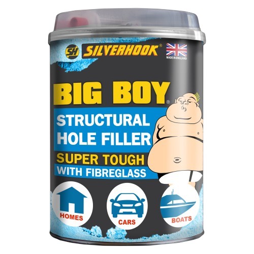 Silverhook Big Boy Structural Hole Filler – Super Tough Filler with Fibreglass for Homes, Cars & Boats