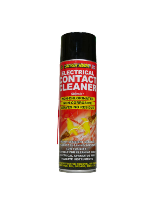 Silverhook Electrical Contact Cleaner 500ml – Fast-Drying, Non-Corrosive Spray | Electronics, Sensors, Terminals