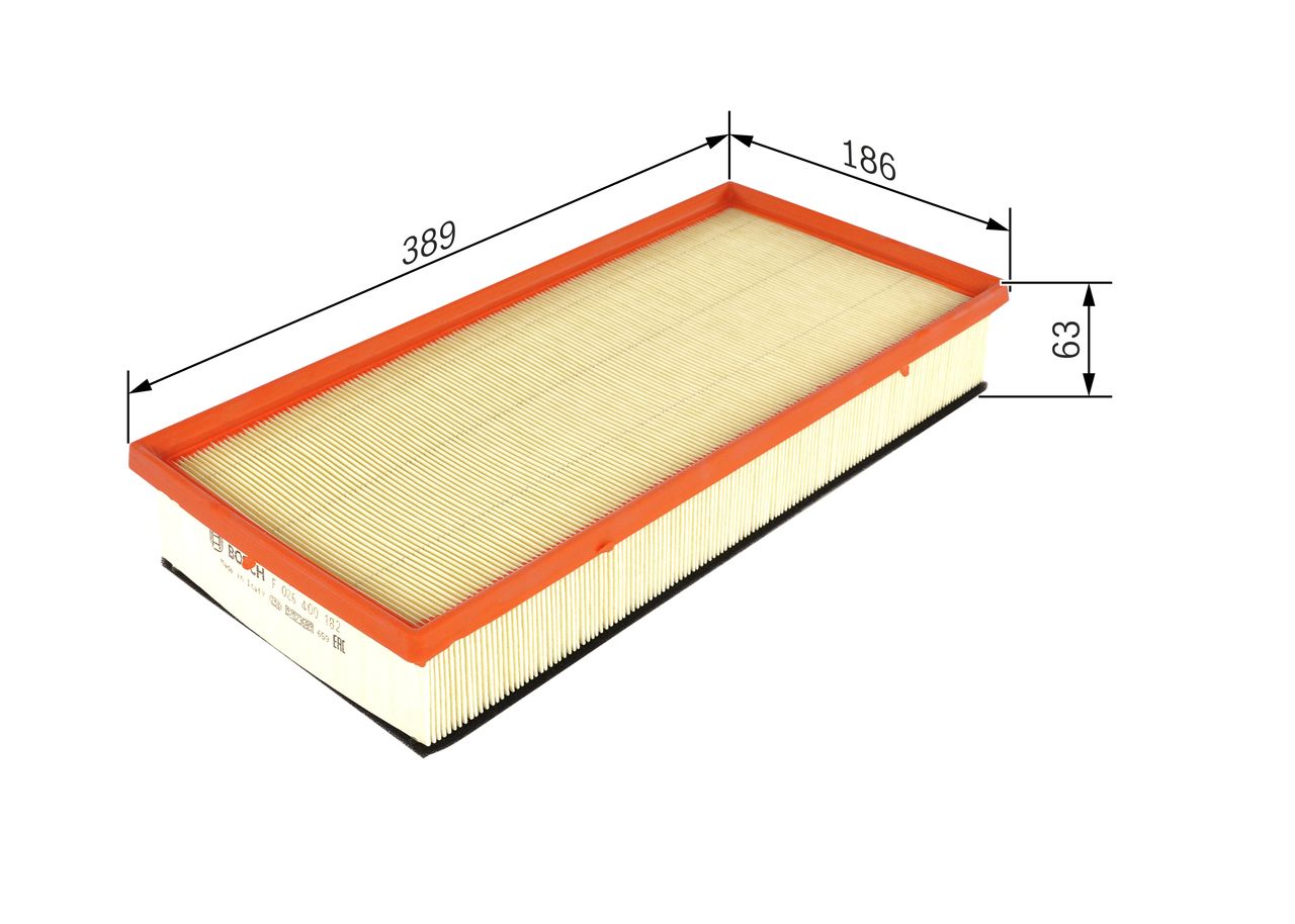 Bosch Air Filter F026400182 for VW Touareg, Porsche Cayenne, Audi Q7 – MK1/MK2, 4L, 955, 957, 958 Models