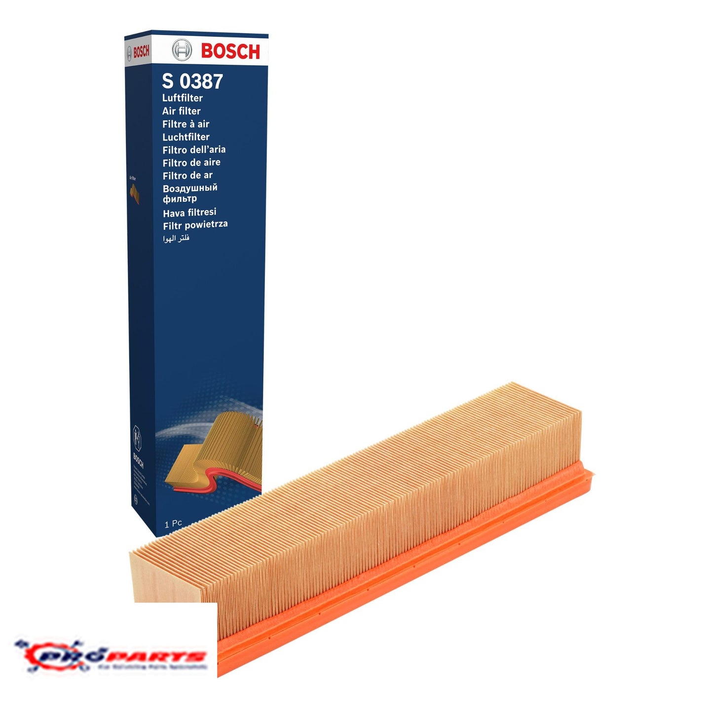 Bosch Air Filter F026400387 for Renault Clio, Twingo, Kangoo, Modus, Dacia Sandero, Logan, Proton Savvy – 1.2 Petrol (2001–2022)