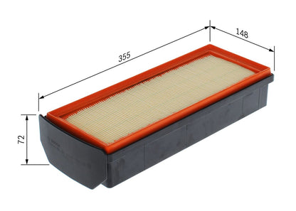 Bosch Air Filter F026400409 for Audi A8 D3 (4E) 2003-2010 – Fits 2.8, 3.0, 3.2 FSi, 3.7, 4.0 TDi, 4.2 quattro, LWB Models