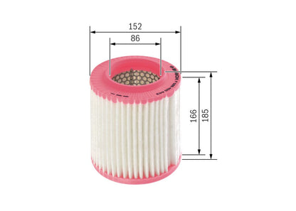 Bosch Air Filter F026400443 for Audi A8 D3 (4E) – 2.8 FSi, 3.0, 3.2 FSi, 3.7, 4.0 TDi, 4.2 quattro, LWB