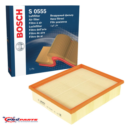 Bosch Air Filter F026400555 for Skoda Rapid, SEAT Toledo/Ibiza, Audi A1, VW Polo GTI – 1.6 TDI, 1.8 Petrol (2010–2019)