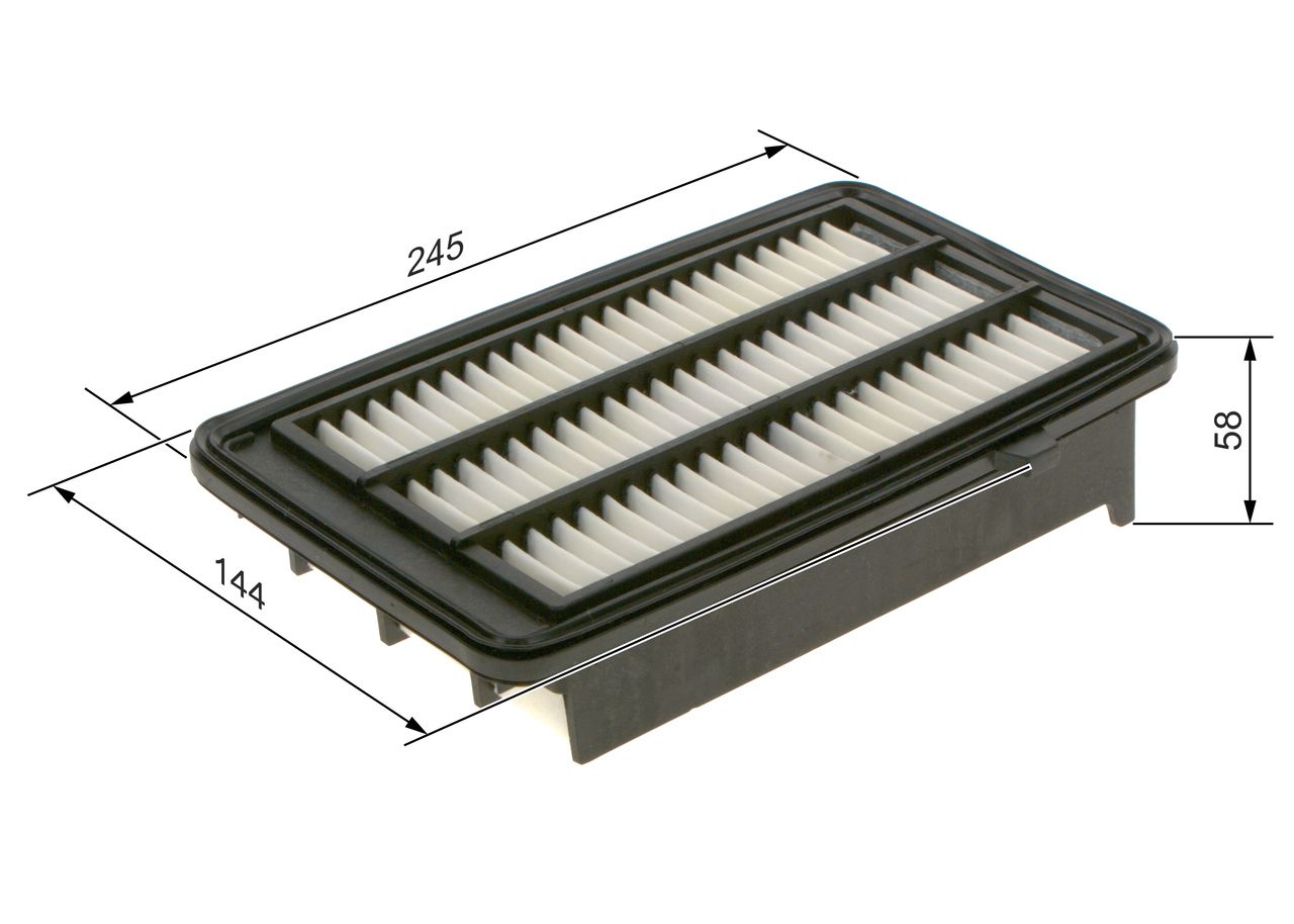 Bosch Air Filter F026400579 for Honda Civic MK10 & CR-V MK5 – 1.5 VTEC Turbo (2017–2024)