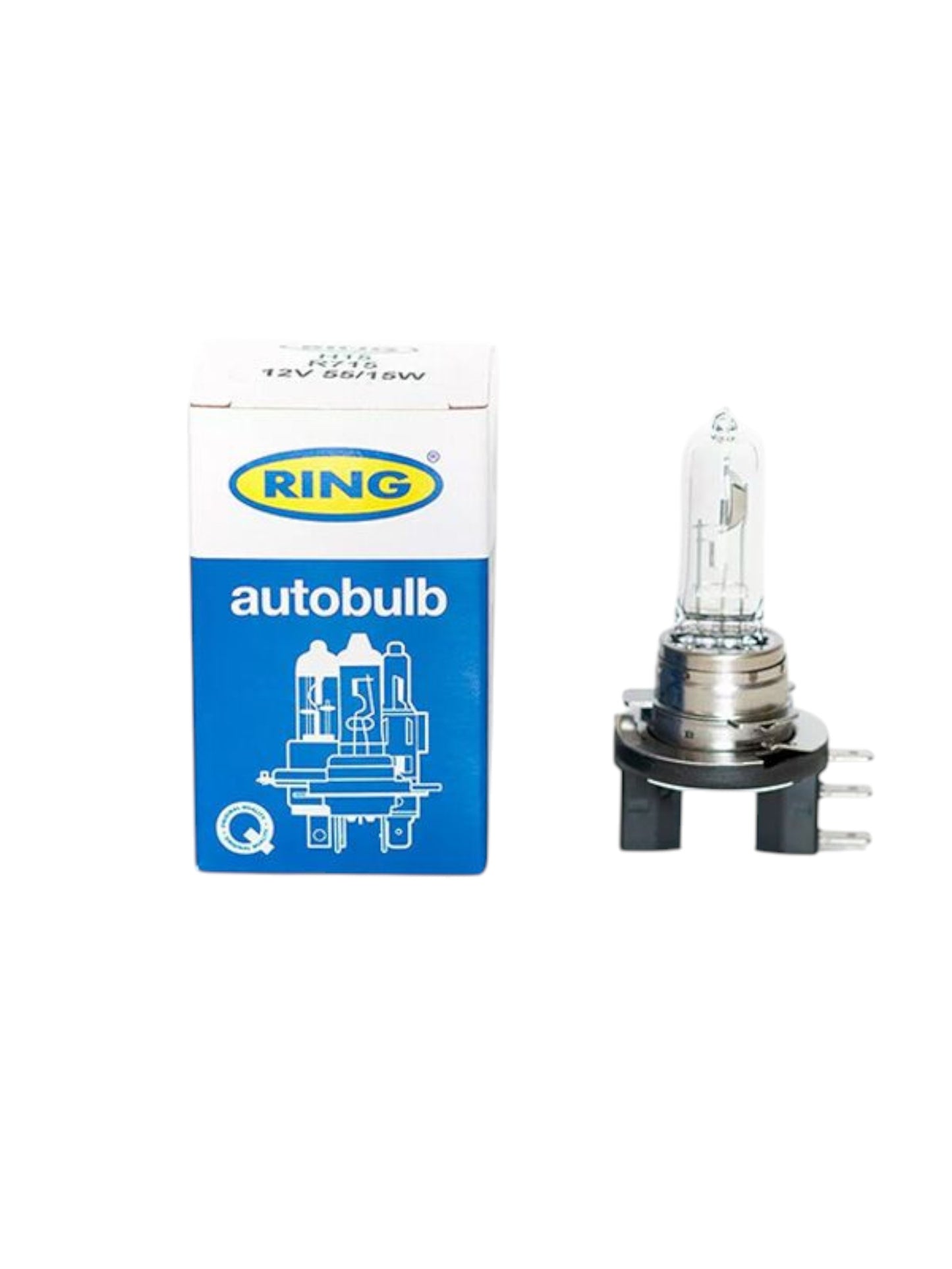 Ring H15 R715 Automotive Bulb 12V 55/15W OEM Replacement Headlight Bulb