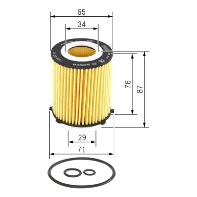 Bosch P7166 Oil Filter | OEM Quality | High Performance Engine Protection