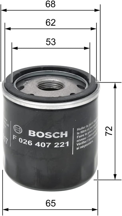 Bosch P7221 Oil Filter – OEM Quality – Advanced Filtration – Engine Protection
