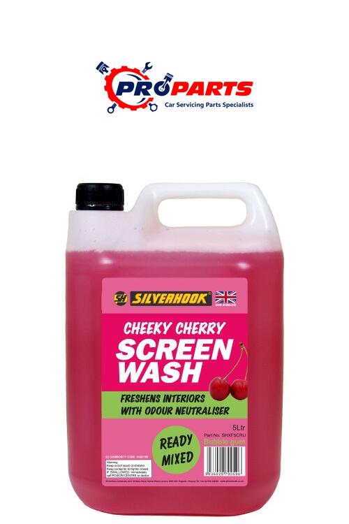 Silverhook Cherry Scented Screen Wash Ready Mixed 5 Litre