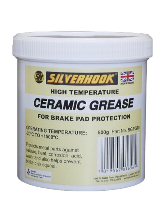 Silverhook Ceramic Grease 500g – High Temp Brake Pad Protection