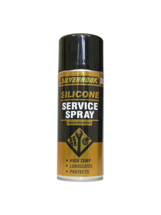 Silverhook Silicone Service Spray 500ml – High Temp Lubricant & Protector for Rubber, Plastics & Metals