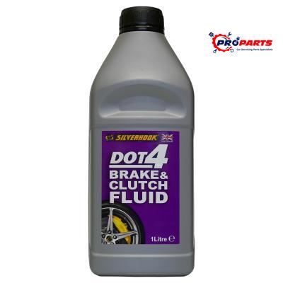 Silverhook DOT 4 Brake & Clutch Fluid 1L – High Performance Hydraulic Fluid | For ABS, Disc & Drum Systems