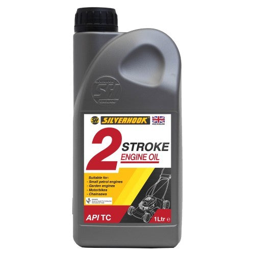 Silverhook 2 Stroke Engine Oil 1L – For Garden Equipment, Chainsaws & Motorbikes (API TC)