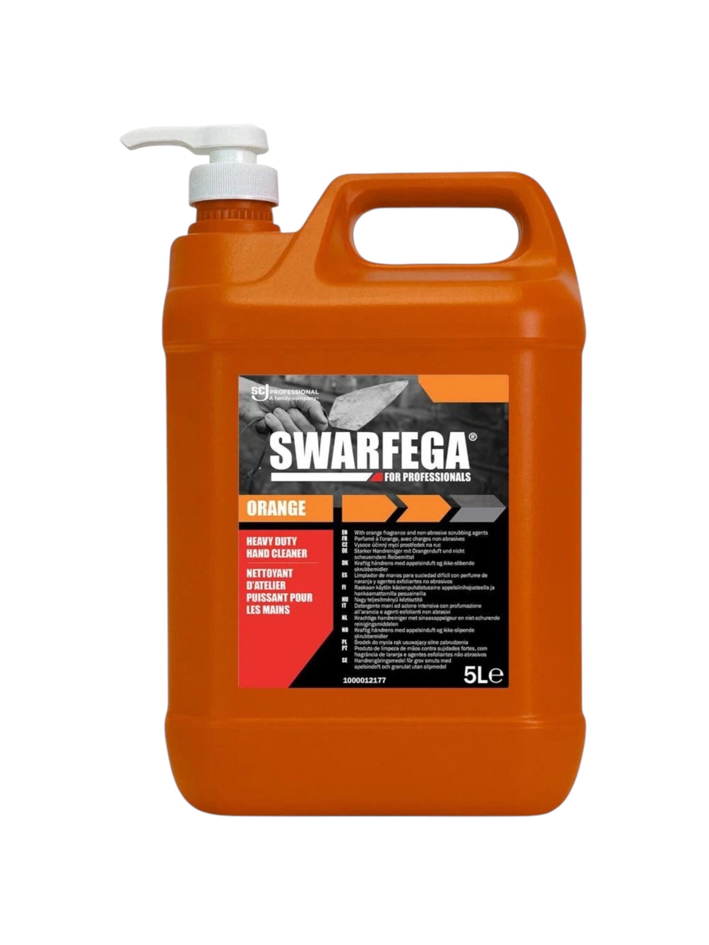 Swarfega Orange Heavy Duty Hand Cleaner 5 Litre Pump Professional Workshop Hand Wash