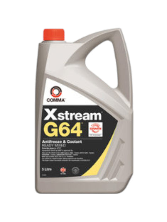 Comma Xstream G64 Antifreeze & Coolant Ready Mixed – 5 Litres