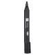 LYRECO Bullet Tip Permanent Markers - Black - Box of 10