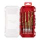 MILWAUKEE 10Pc Shockwave HSS-G Tin Red Hex Set