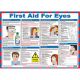 SAFETY FIRST AID First Aid for Eyes Poster Guide