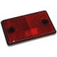 MAYPOLE Reflectors - Oblong - Red