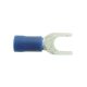 WOT-NOTS Wiring Connectors - Blue - Fork - 5mm - Pack of 4