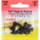 WOT-NOTS Screw Self Tap Flanged - 1/2in. x 8 Black - Pack of 10